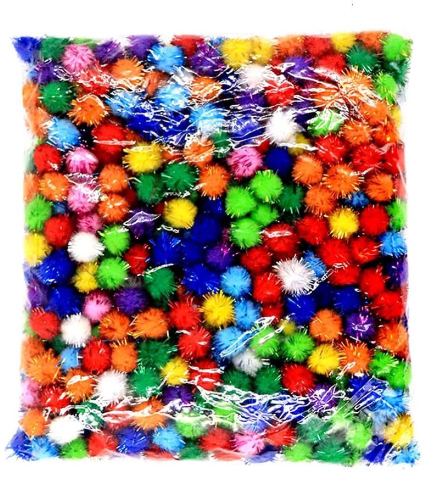     			Aadya Craft & Decor Polyster Pom Pom balls ( Pack of 1 )