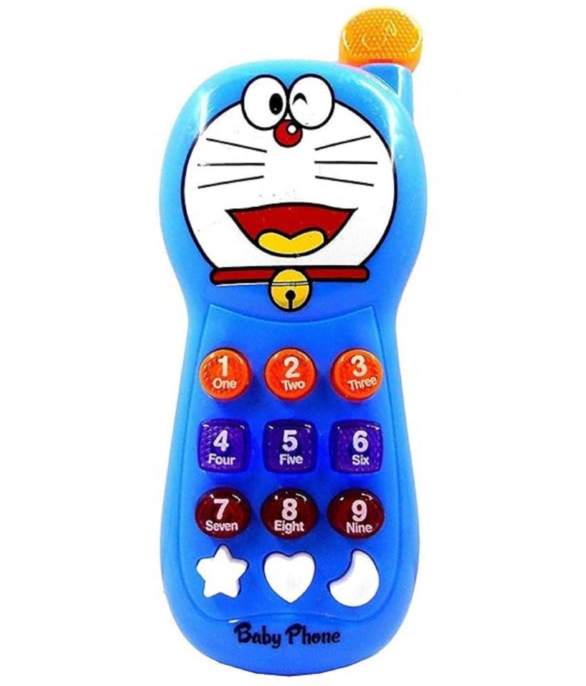     			Doremon Mobile Phone with Colorful Light Effects and Wonderful Music for Baby, Kids..