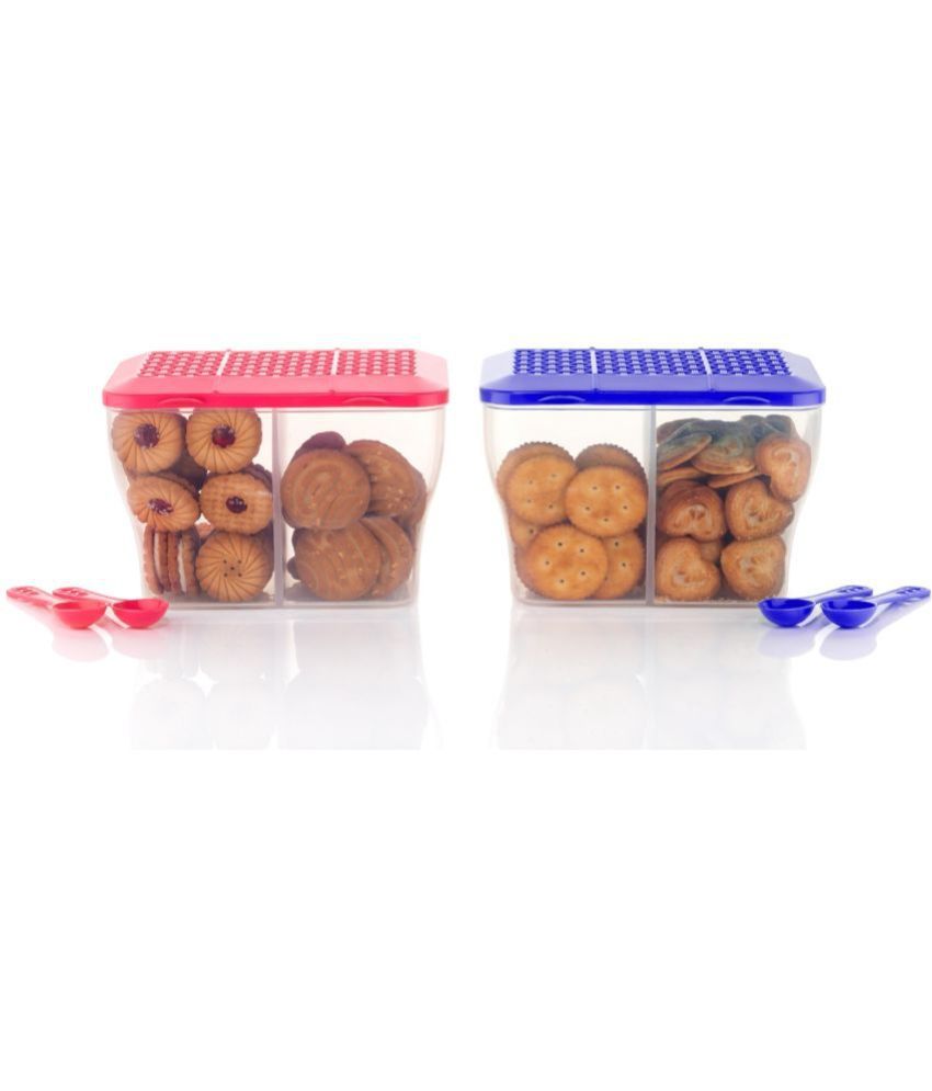     			FIT4CHEF Food Container Set PET Multicolor Multi-Purpose Container ( Set of 2 )