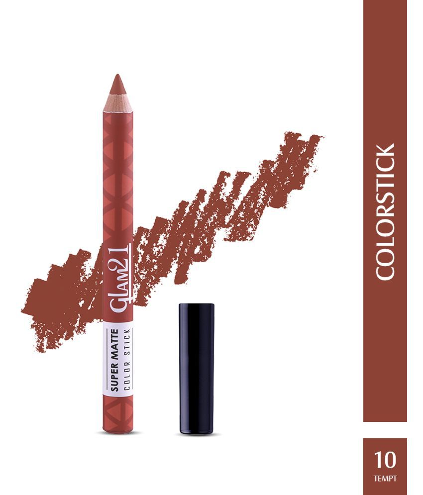     			Glam21 Super Matte Colorstick Lip Crayon Smooth Matte Finish Long Lasting 3.5g Tempt10