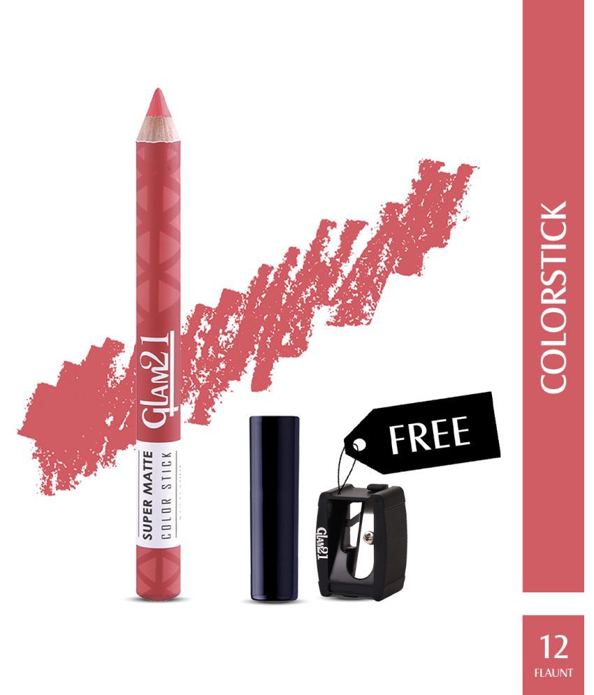     			Glam21 Super Matte Colorstick Lip Crayon Smooth Matte Finish Long Lasting 3.5g Flaunt12
