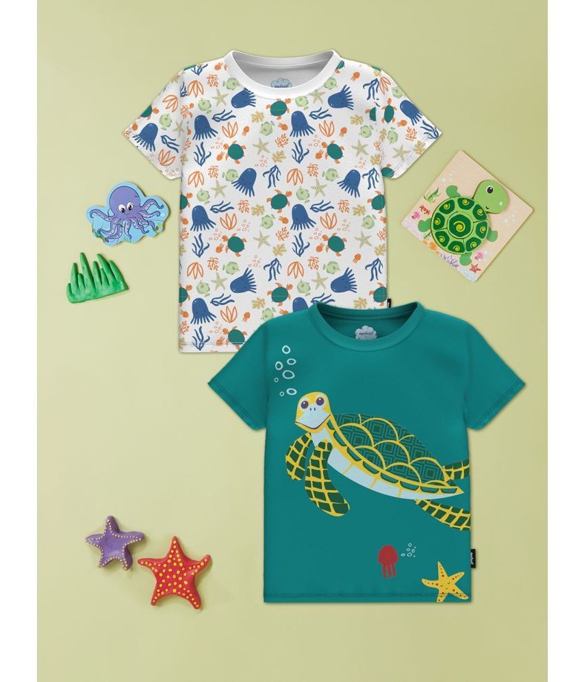     			Nauti Nati Multi Baby Boy T-Shirt ( Pack of 2 )