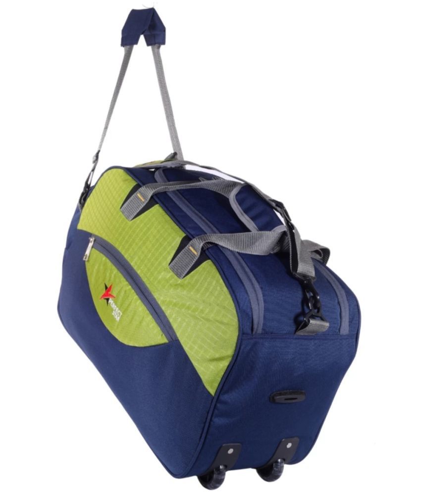     			Perfect Star 65 Ltrs Navy Polyester Duffle Trolley