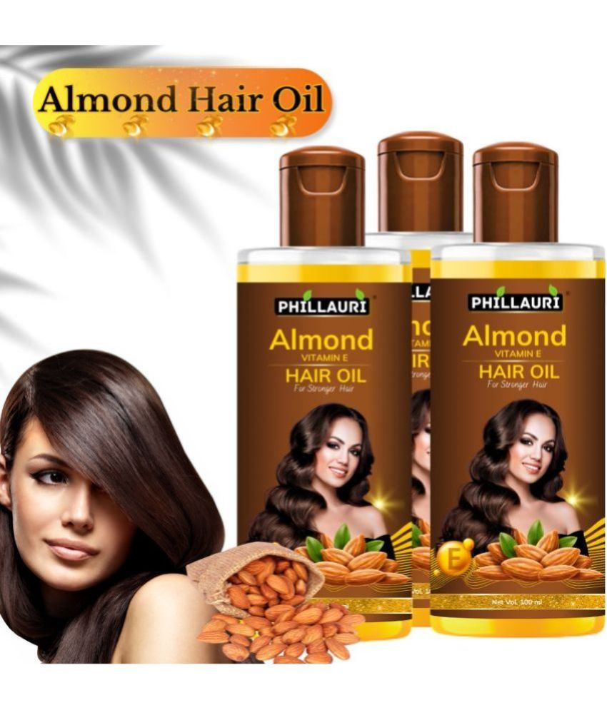     			Phillauri Hair Growth Almond Oil 300 ml ( Pack of 3 )