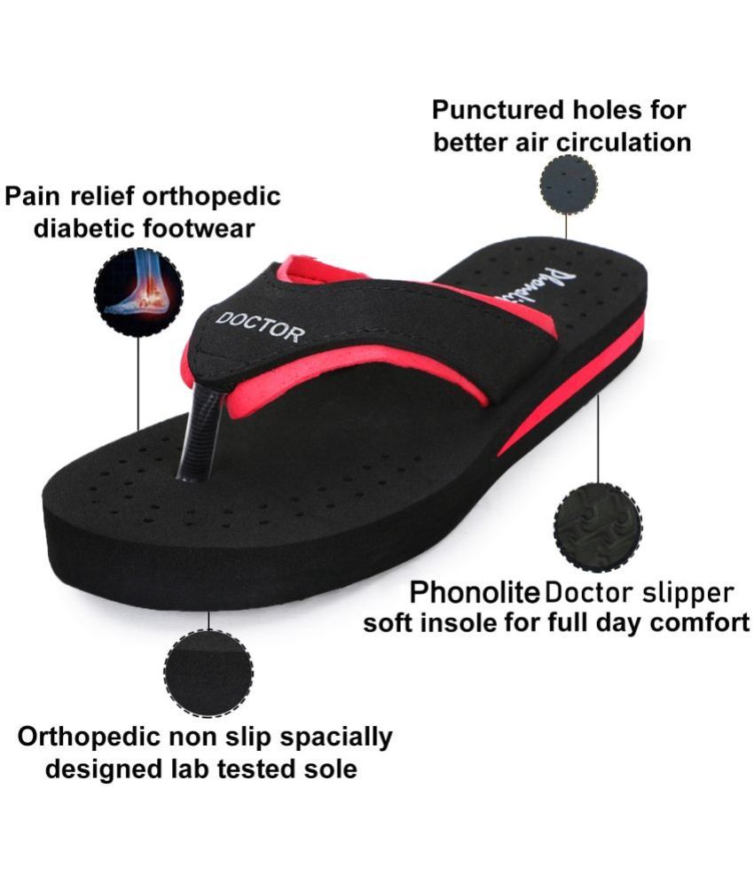     			Phonolite Black Women's Slipper