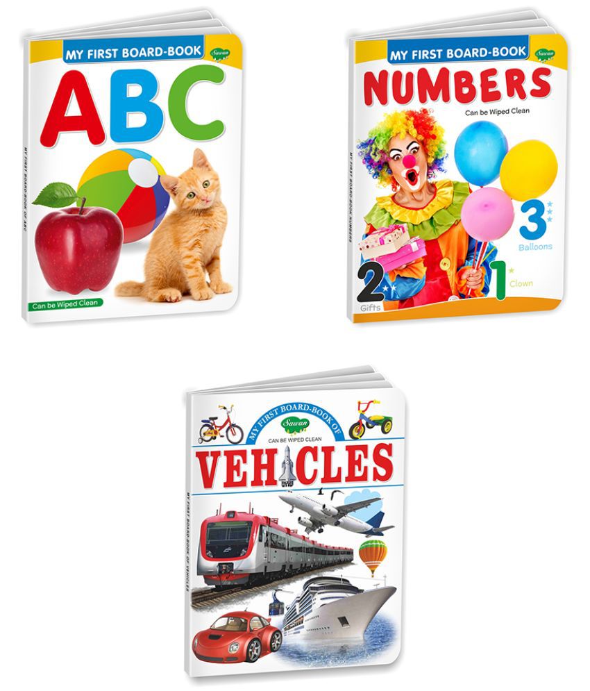     			Sawan Present Set Of 3 Books | My First Board Book | ABC, Numbers And Vehicles (Board Book, Manoj Publications Editorial Board)