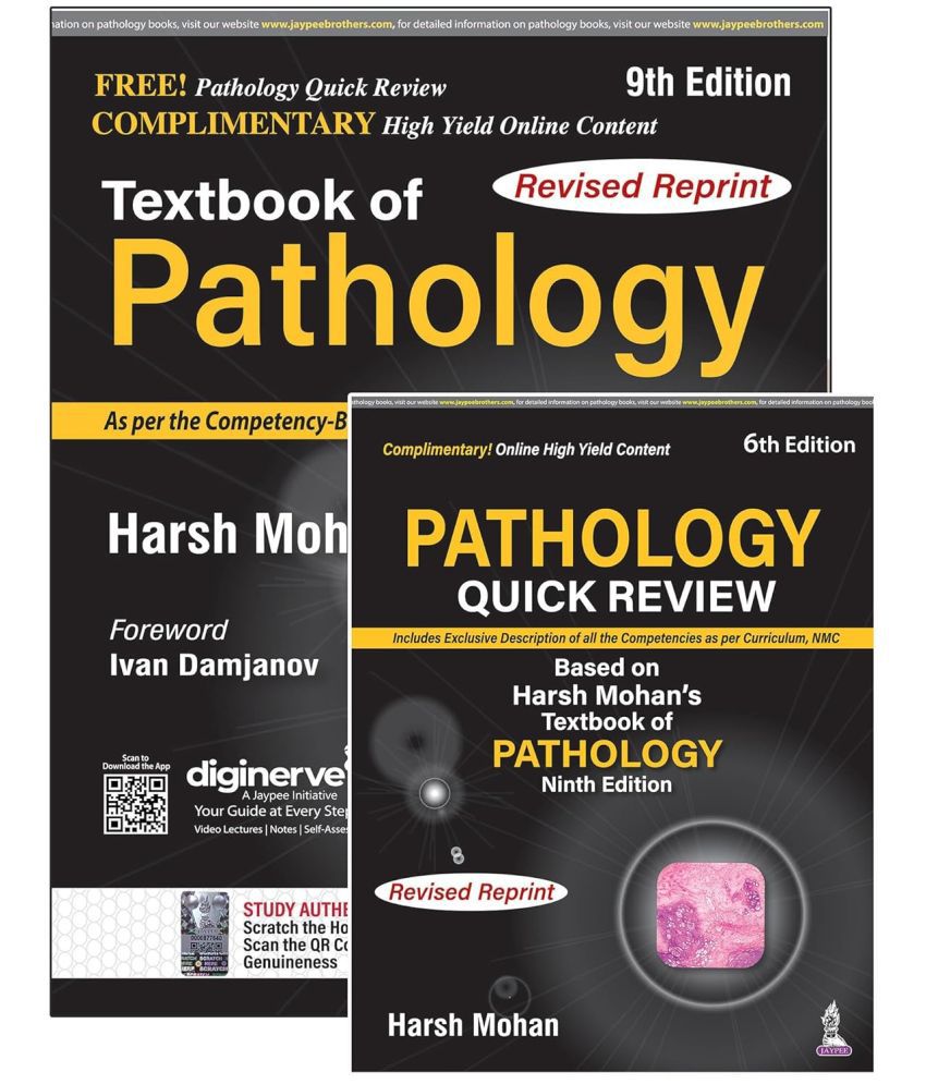    			Textbook of Pathology - 9th Edition + Pathology Quick Review by Harsh Mohan (hardcover)