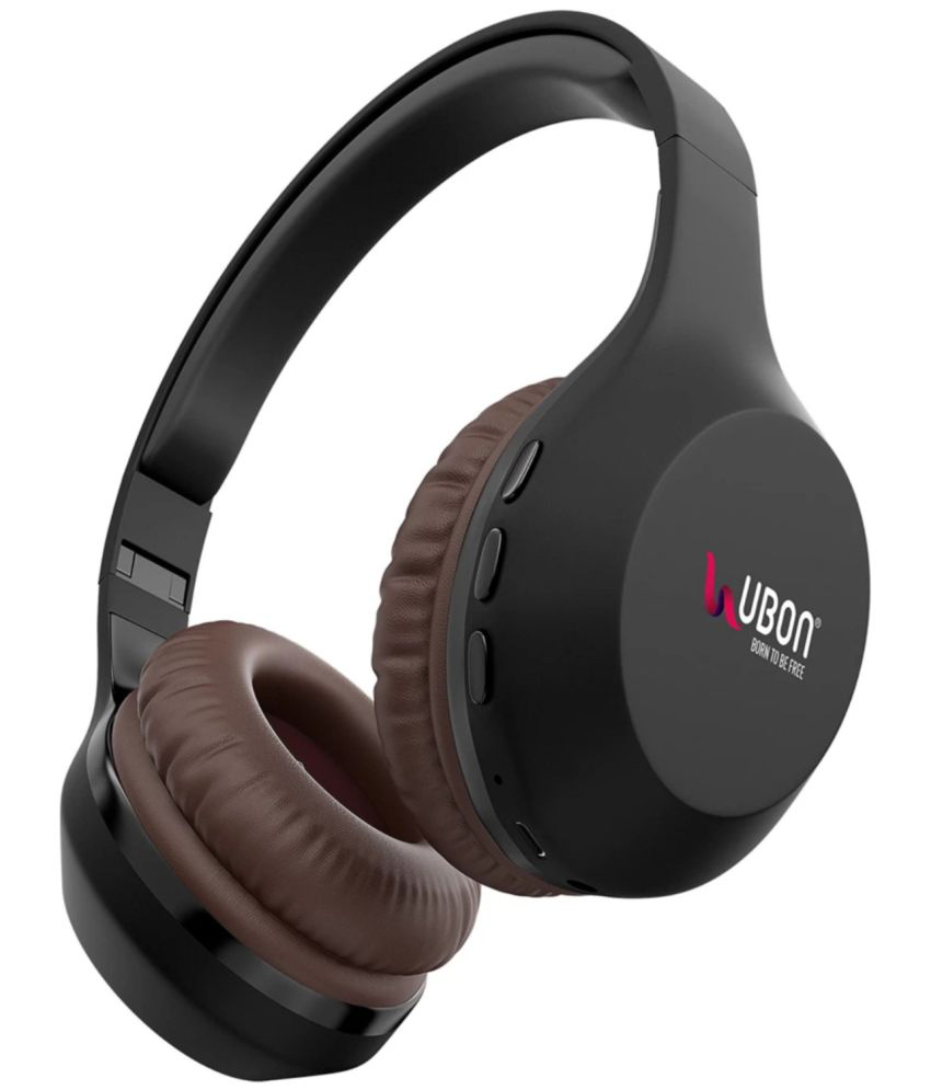     			UBON 50 Bluetooth Bluetooth Headphone On Ear 36 Hours Playback Active Noise cancellation IPX4(Splash & Sweat Proof) Black