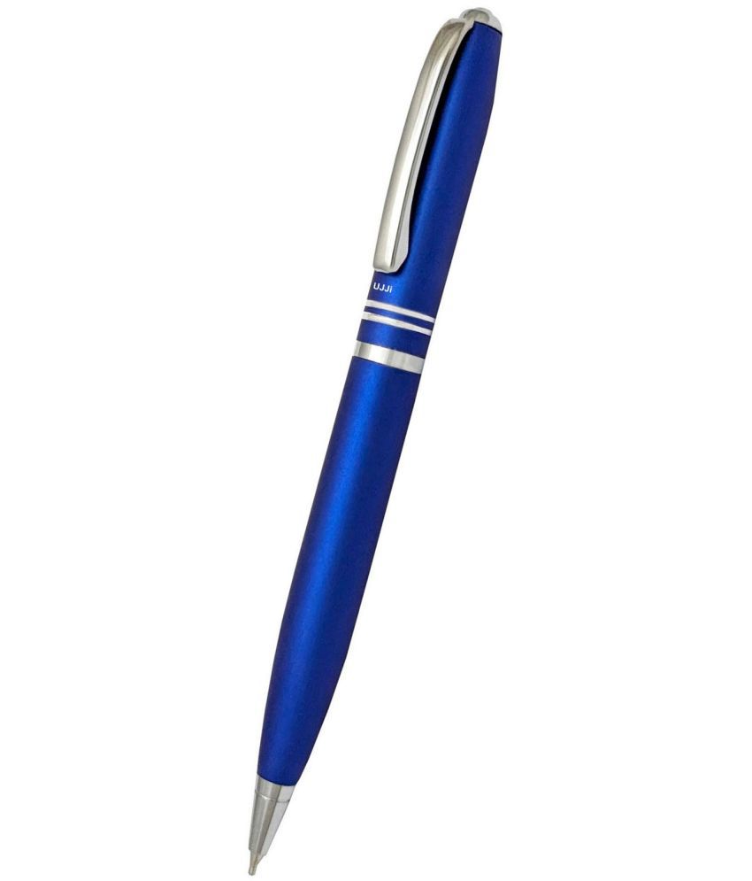    			UJJi Two Ring Matte Blue Color Twist On & Off (Blue Ink) Ball Pen