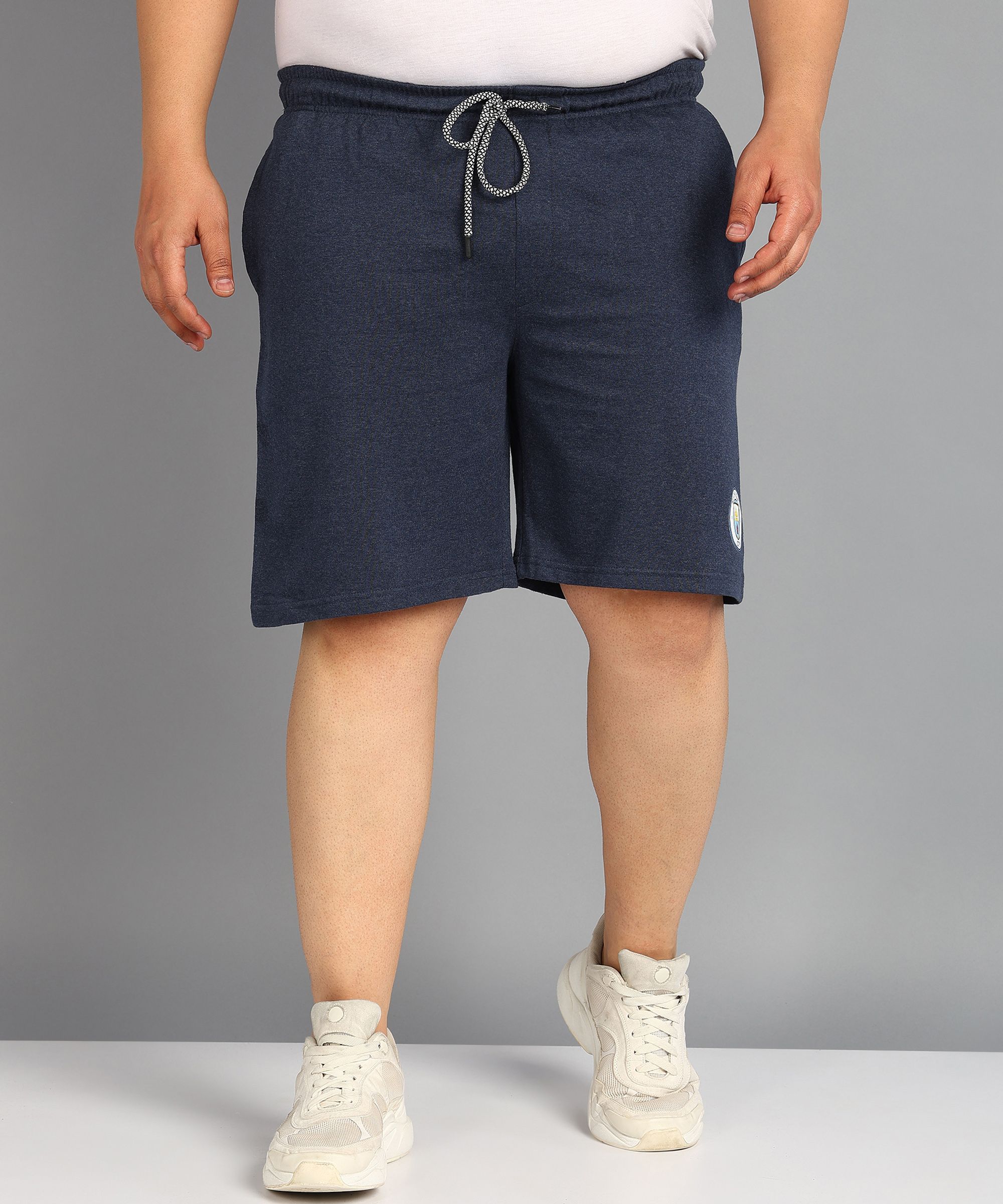     			XFOX Blue Blended Men's Shorts ( Pack of 1 )