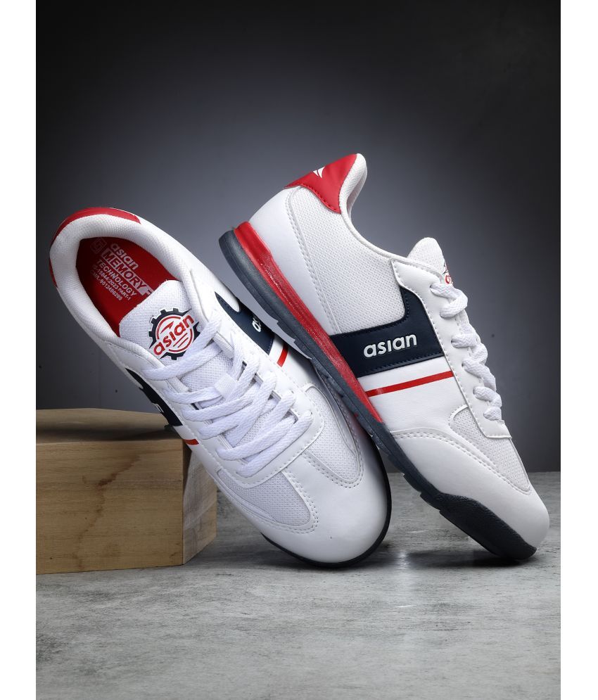     			ASIAN BIKER-01 White Men's Sneakers