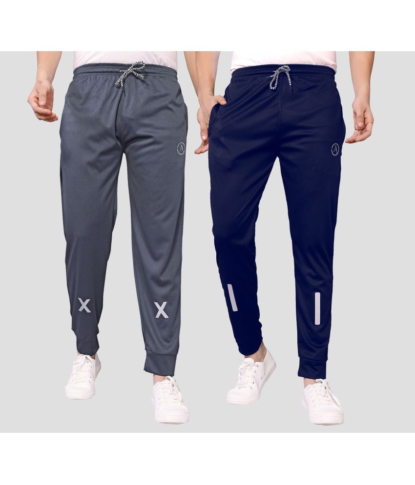     			Anand Multicolor Lycra Men's Joggers ( Pack of 2 )