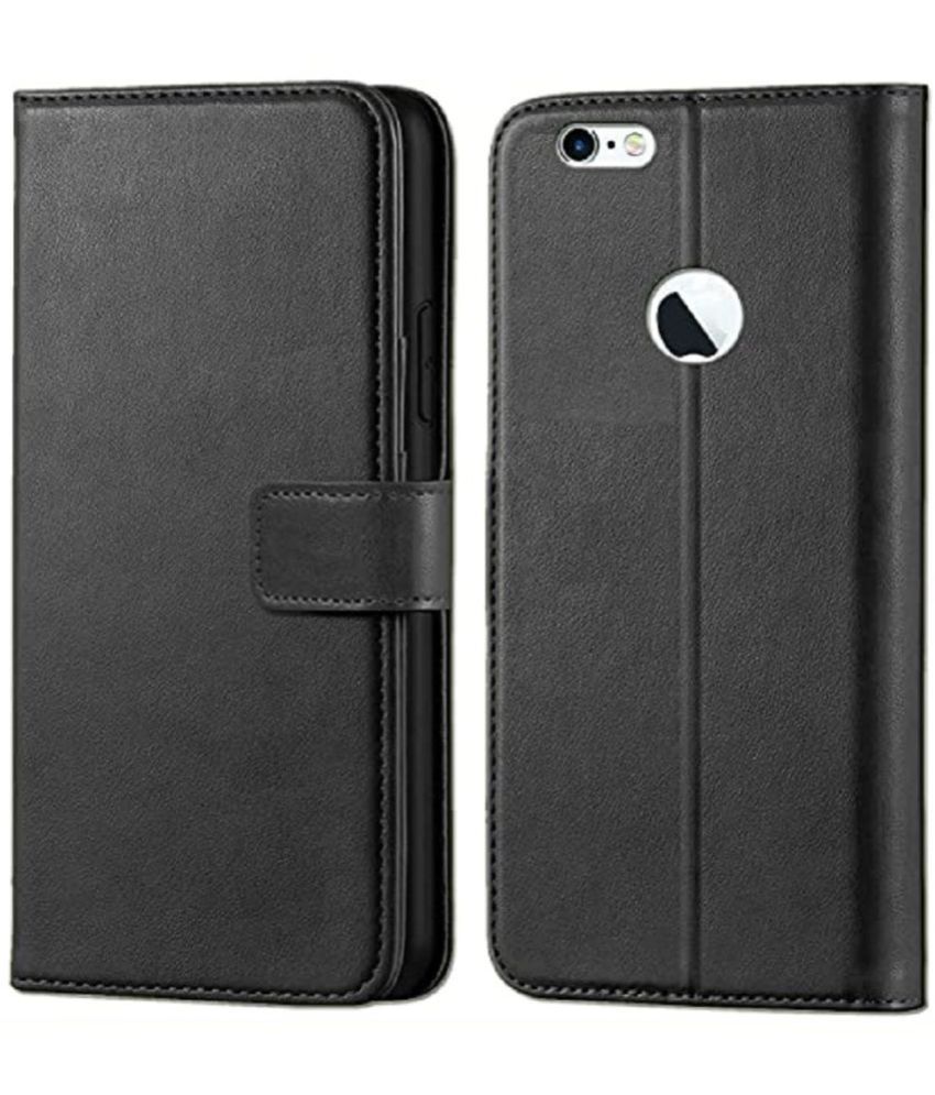     			ClickAway Black Flip Cover Leather Compatible For Apple iPhone 7 ( Pack of 1 )