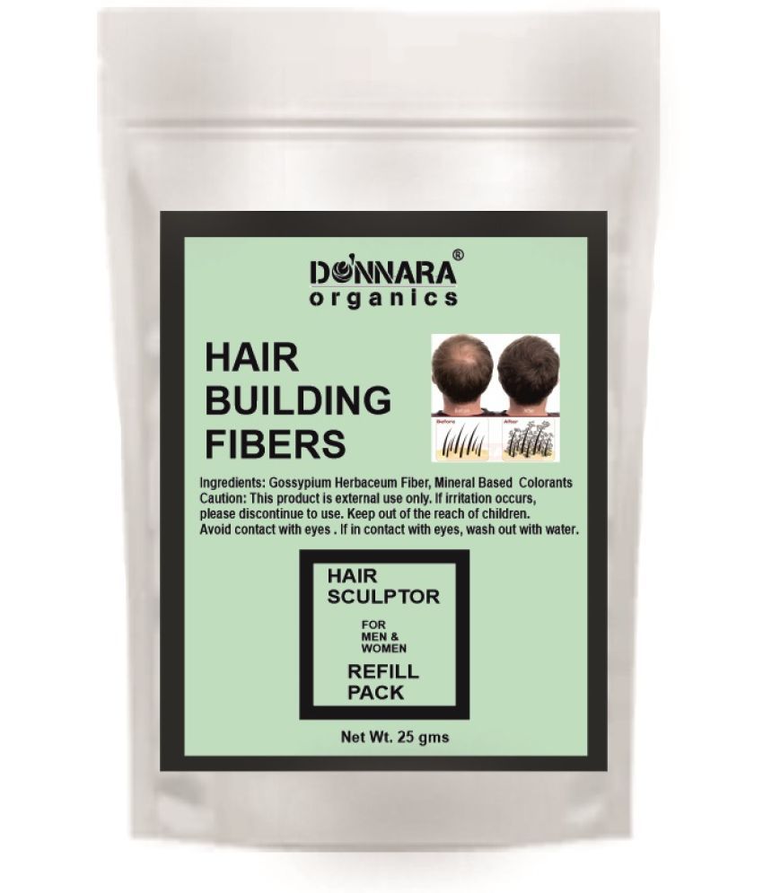     			Donnara Organics Hair Building Fiber Instant Fuller Hair (Black) 25 gm