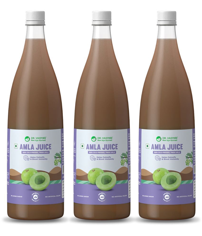     			Dr. Vaidya's Amla Juice | No Artificial Colours | Sugar Free| 100% Ayurvedic |- 950ml (Pack Of 3)