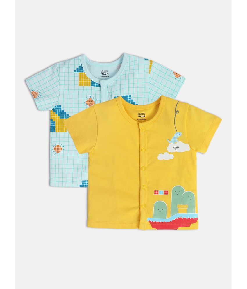     			MINI KLUB Multi Baby Boy Top ( Pack of 2 )