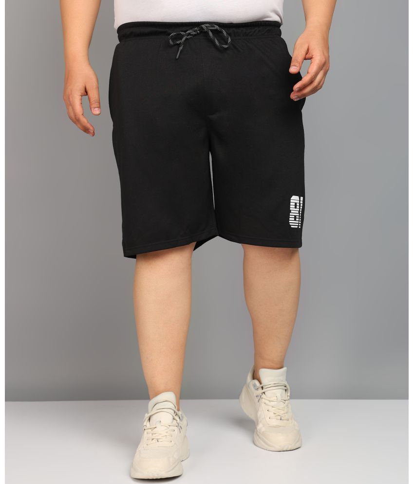     			XFOX Black Blended Men's Shorts ( Pack of 1 )