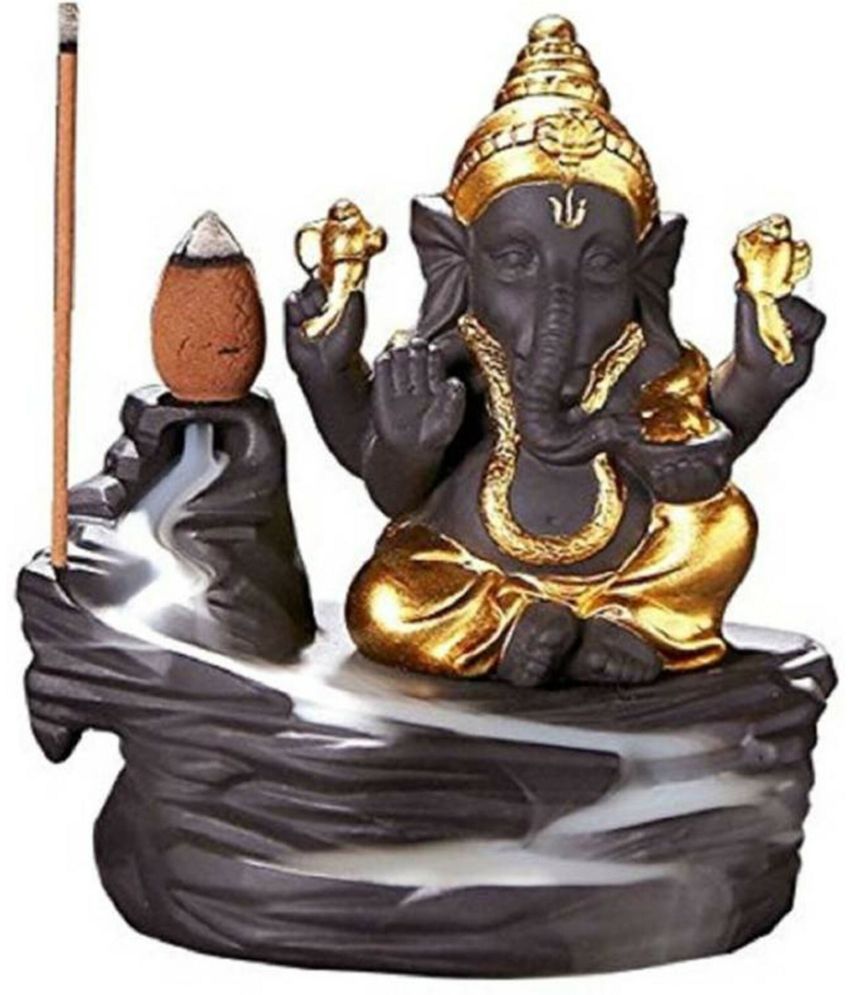     			BECKON VENTURE Backflow Ganesha Showpiece 9.5 cm - Pack of 1