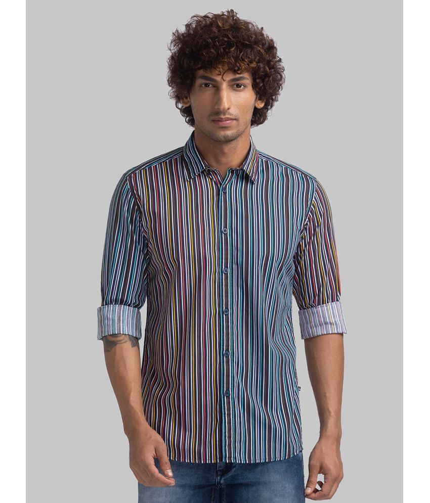     			Parx 100% Cotton Slim Fit Striped Full Sleeves Men's Casual Shirt - Red ( Pack of 1 )