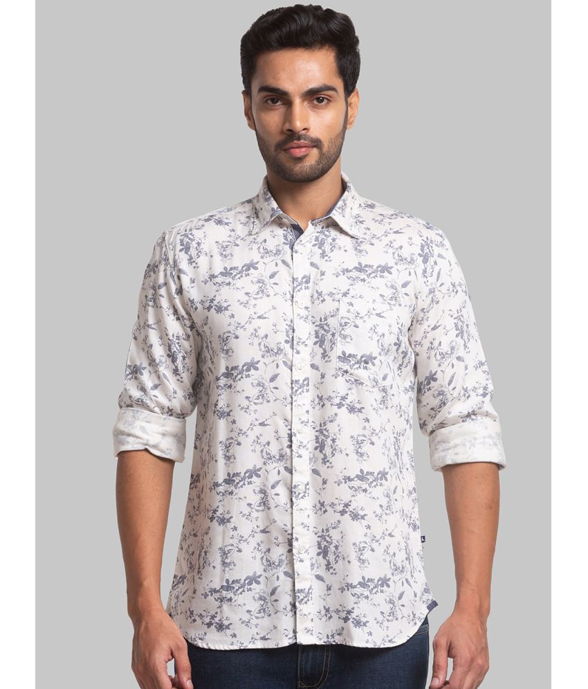     			Parx Rayon Slim Fit Printed Full Sleeves Men's Casual Shirt - Beige ( Pack of 1 )