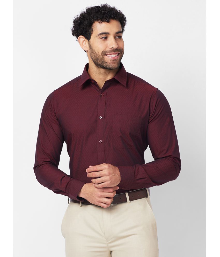     			Raymond Cotton Slim Fit Full Sleeves Men's Formal Shirt - Maroon ( Pack of 1 )