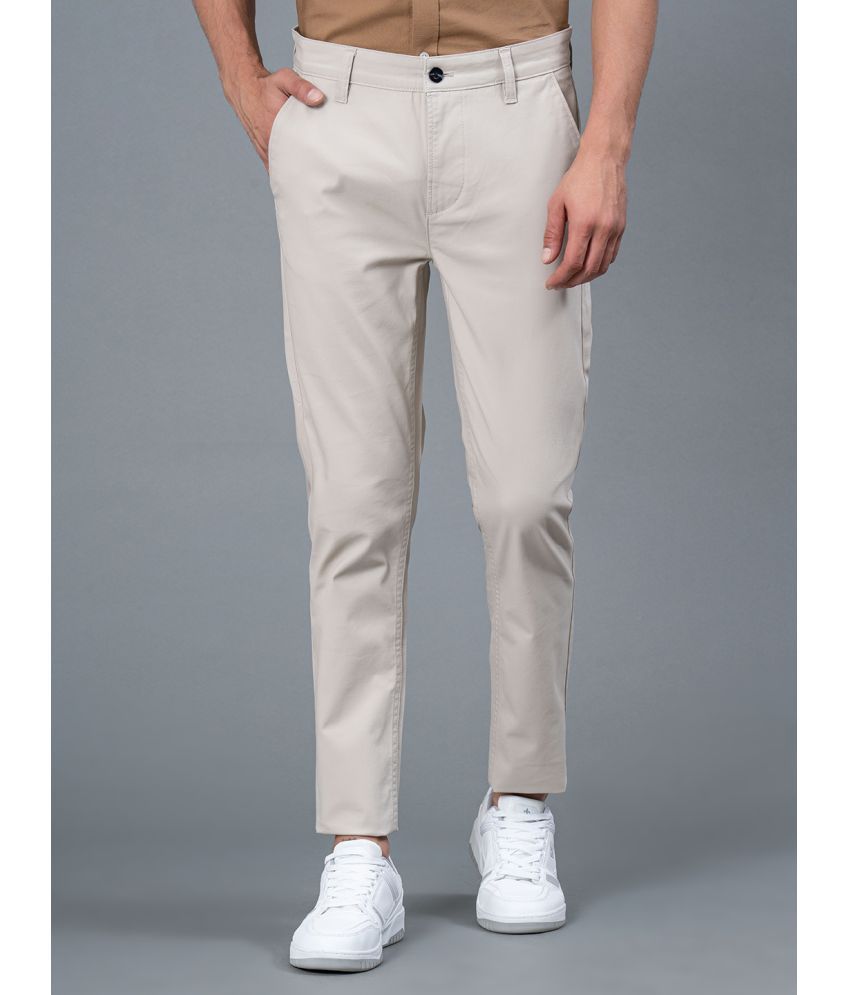     			Red Tape Skinny Flat Men's Chinos - Off White ( Pack of 1 )