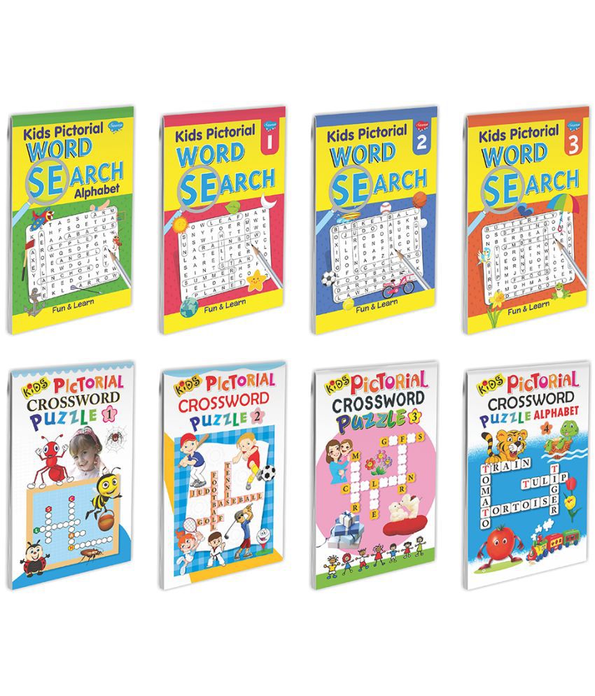     			Sawan Present Set Of 8 Word Search And Cross Words Book | Kids Word Search Alphabet, Kids Word Search-1,2 And 3, Kids Pictorial Cross Word Puzzle-1,2,3 And 4 (Pin Binding, Manoj Publications Editorial Board)