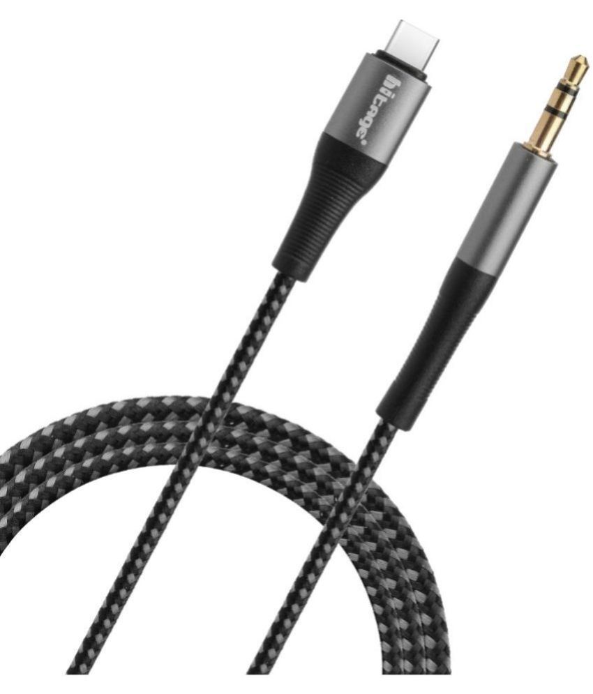    			hitage Black 2.1A Aux Cable 1 Meter
