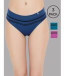 C9 Airwear Pack of 3 Nylon Striped Women's Briefs ( Multi Color )