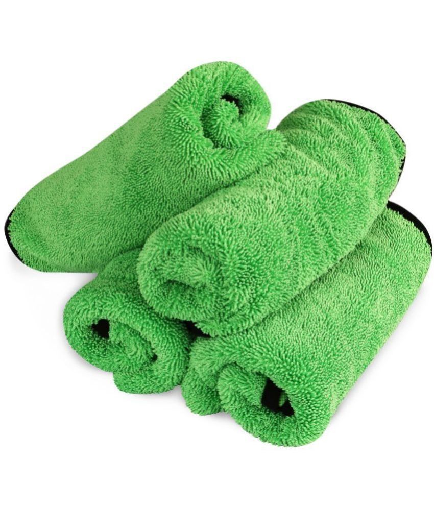     			Auto Hub Green 600 GSM Drying Towel For Automobile ( Pack of 4 )