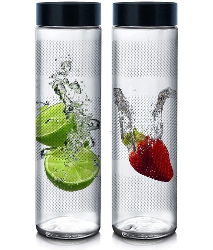     			CROCO JAR Pack of 4 Glass Water Bottle 750 ML. Transparent Water Bottle 750 mL ( Set of 4 )