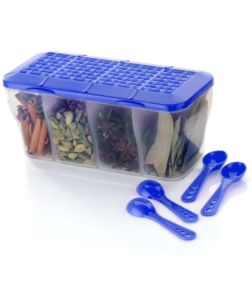    			FIT4CHEF Masala Container Set PET Blue Multi-Purpose Container ( Set of 1 )