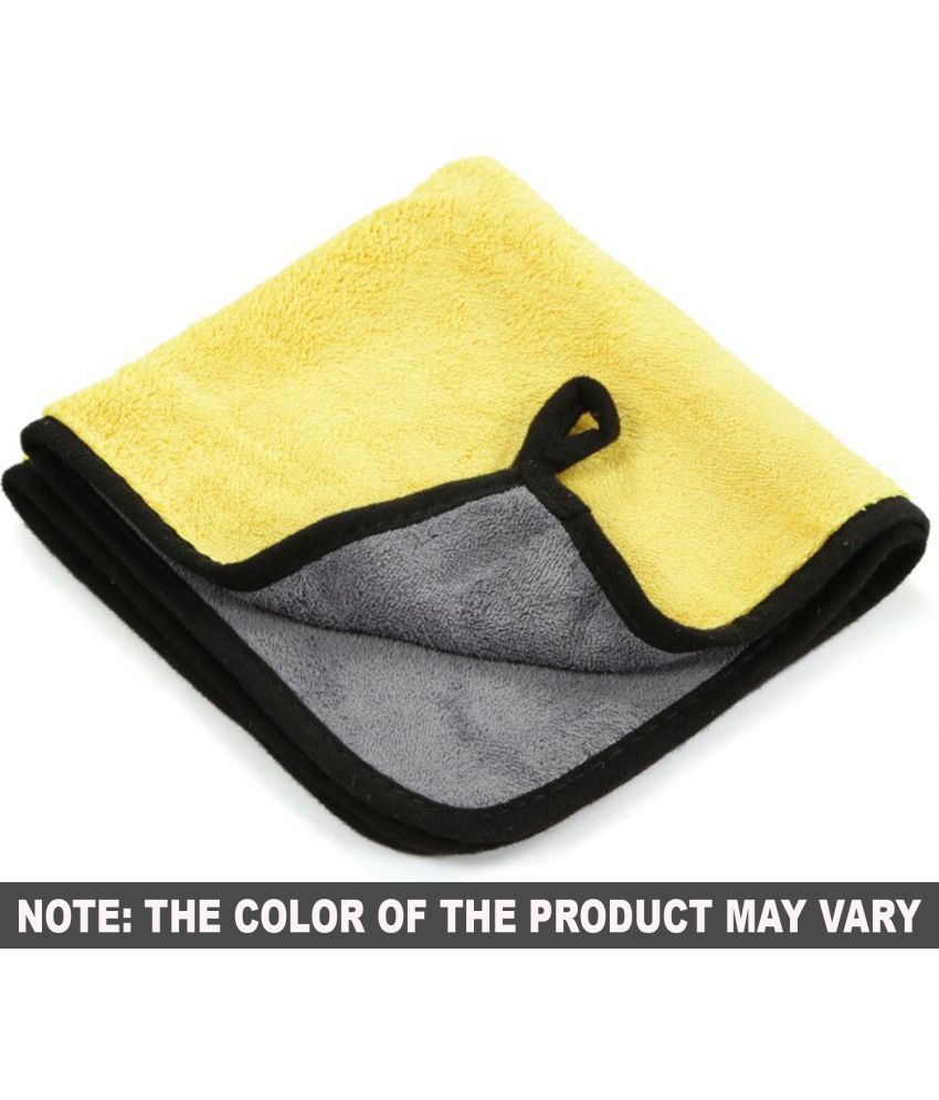    			HOMETALES Yellow 600 GSM Drying Towel For Automobile ( Pack of 1 )