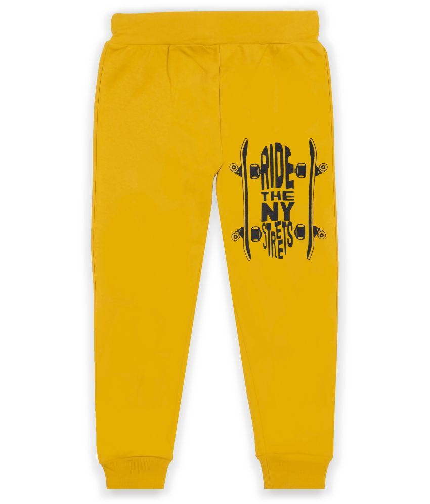     			J&JP Pack of 1 Boys Cotton Blend Trackpant ( Mustard )