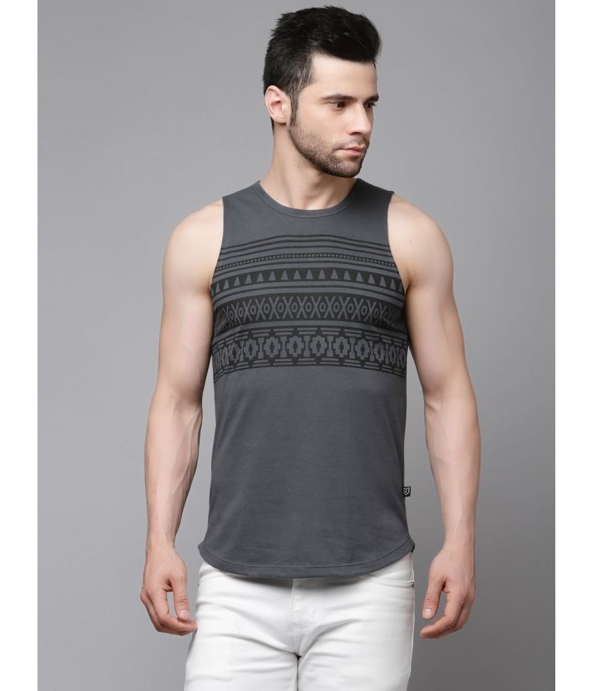     			Rigo Dark grey Men Vest T-Shirt Cotton Men's Vest ( Pack of 1 )