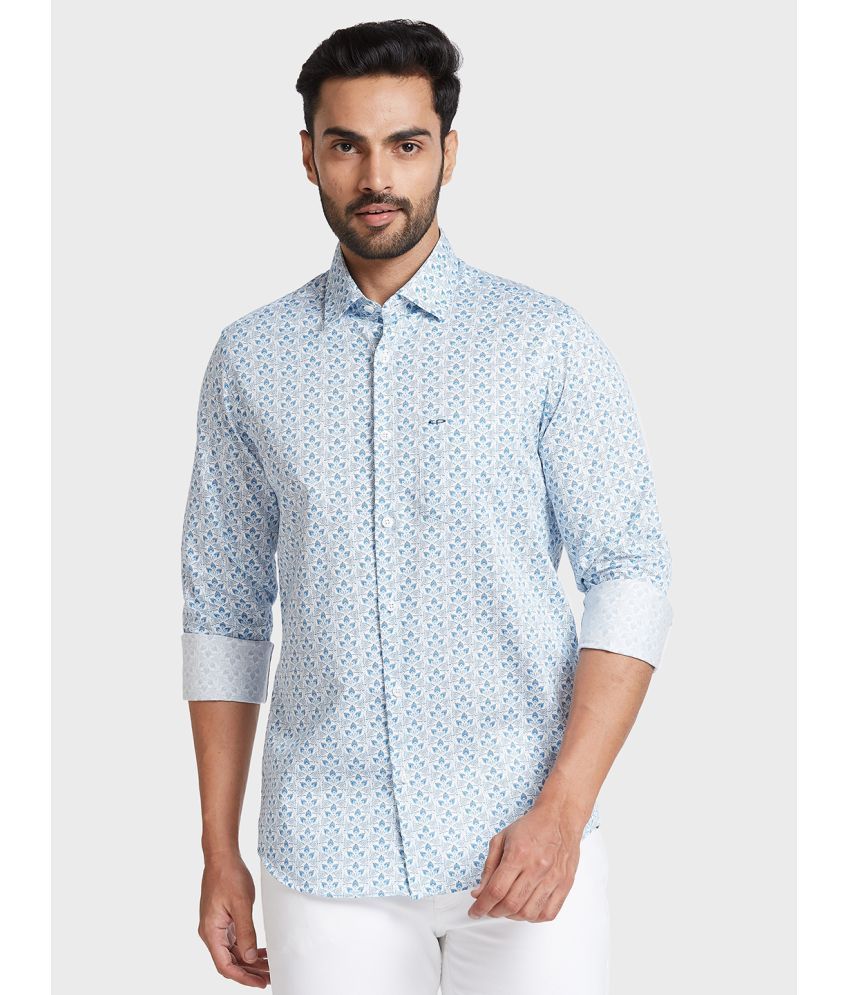     			Colorplus 100% Cotton Regular Fit Printed Full Sleeves Men's Casual Shirt - Blue ( Pack of 1 )