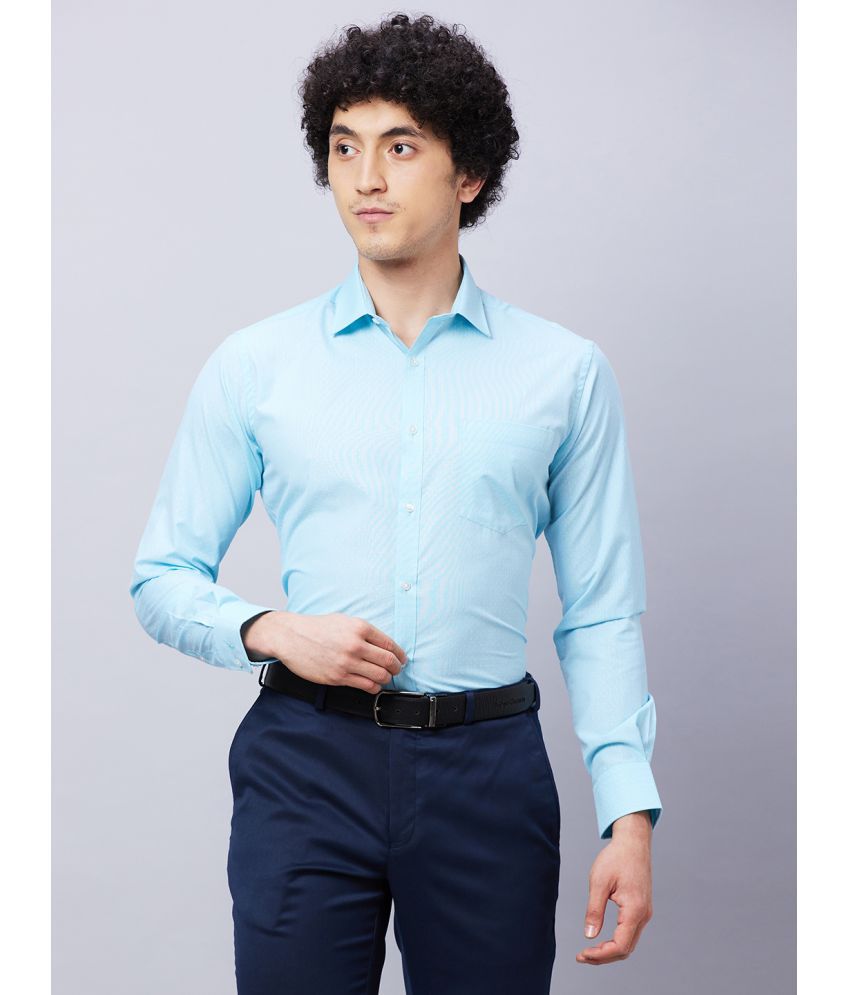     			Park Avenue Cotton Blend Slim Fit Full Sleeves Men's Formal Shirt - Green ( Pack of 1 )