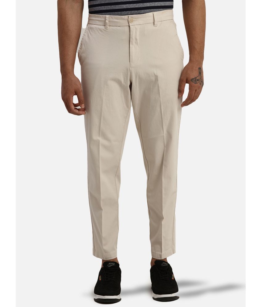     			Parx Skinny Flat Men's Chinos - Beige ( Pack of 1 )