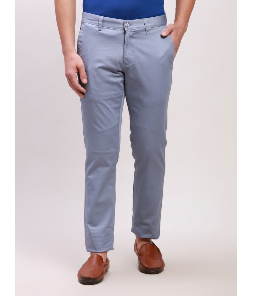     			Parx Tapered Flat Men's Chinos - Blue ( Pack of 1 )