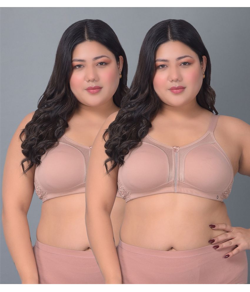     			Dollar Missy Pack of 2 Cotton Women's Everyday Bra ( Beige ) DPL-8051-ROB-PO2