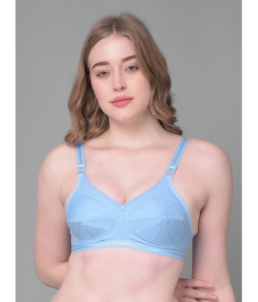     			Dollar Missy Blue Cotton Non Padded Women's Everyday Bra ( Pack of 1 )