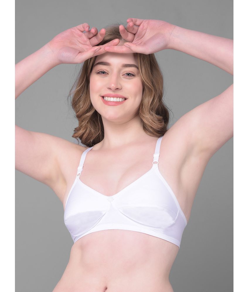     			Dollar Missy White Cotton Non Padded Women's Everyday Bra ( Pack of 1 )