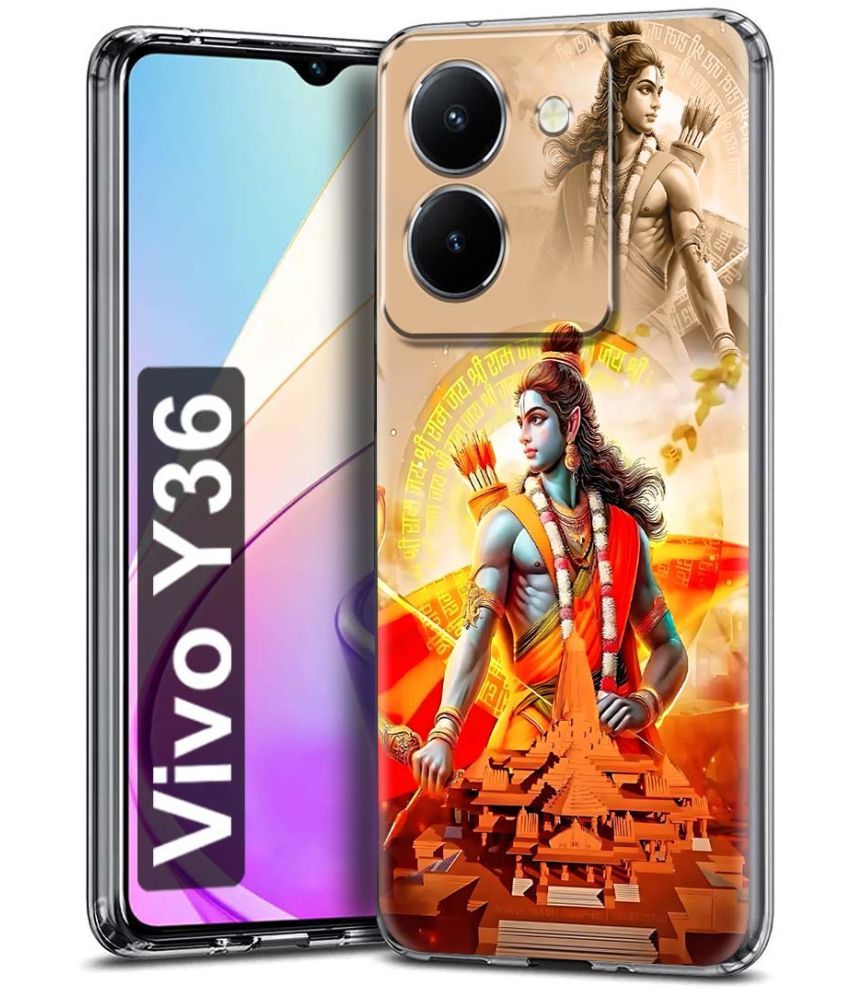     			NBOX Multicolor Printed Back Cover Silicon Compatible For Vivo Y36 ( Pack of 1 )