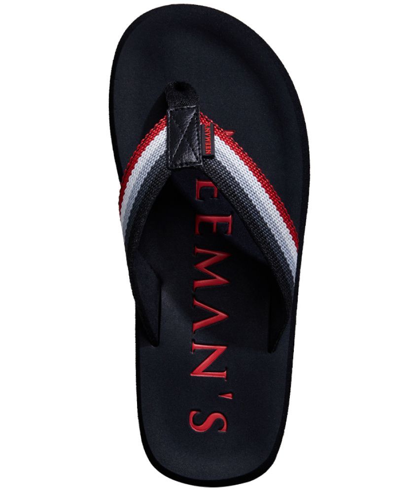     			Neemans Black Men's Thong Flip Flop