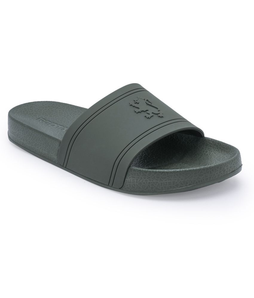     			Red Tape Green Men's Slide Flip Flop