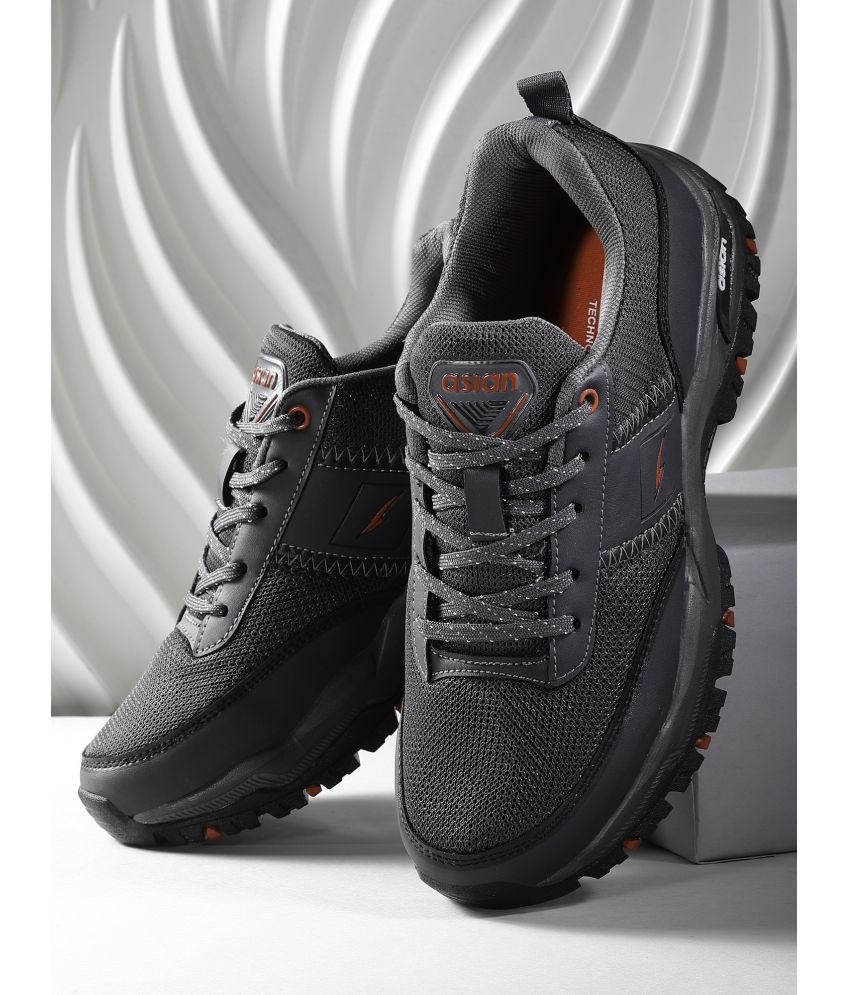     			ASIAN EVEREST-02 Dark Grey Men's Sports Running Shoes
