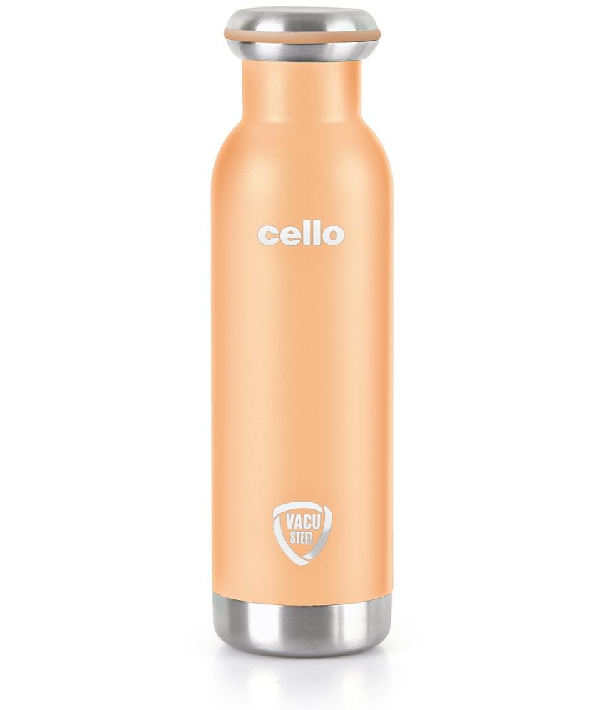     			Cello Duro Sip Vacusteel Orange Steel Flask ( 600 ml )