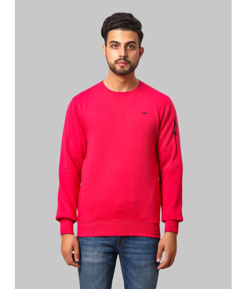     			Park Avenue Cotton Blend Round Neck Men's Sweatshirt - Red ( Pack of 1 )