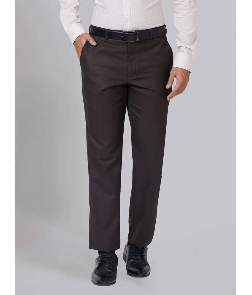     			Park Avenue Regular Flat Men's Formal Trouser - Black ( Pack of 1 )