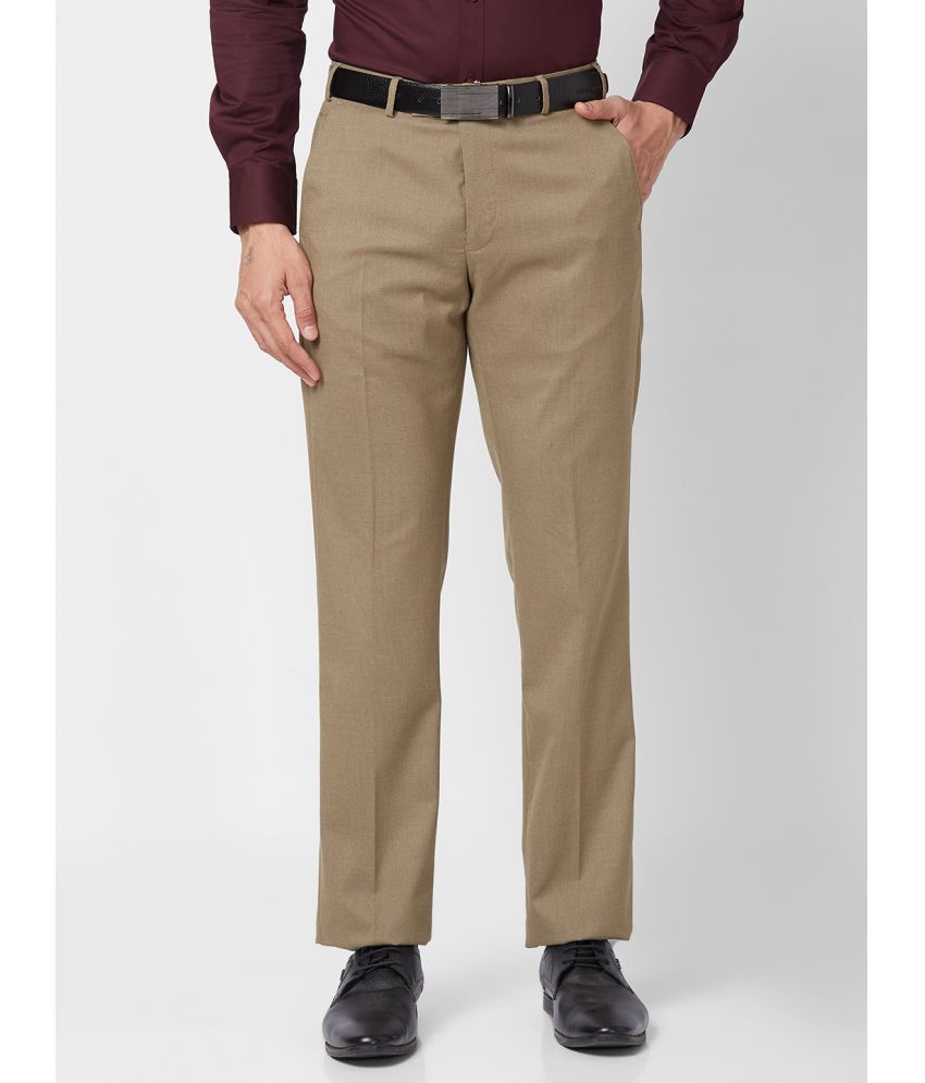     			Park Avenue Regular Flat Men's Formal Trouser - Beige ( Pack of 1 )